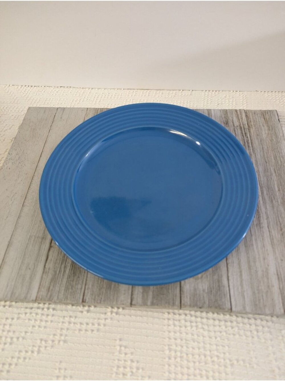 Royal Norfolk Blue Dinner Plates 10 1/2" Reactive Rings